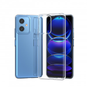 Тънък силиконов гръб 0.5mm - Xiaomi Redmi Note 12 / Poco X5 прозрачен - Img 8