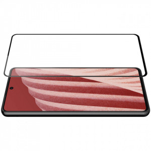 Ултратънък 0.2mm 9H закален стъклен протектор NILLKIN Amazing CP+Pro - Samsung Galaxy A73 5G с черна рамка - Img 4