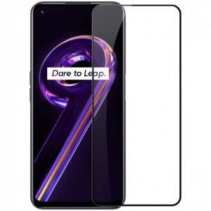Ултратънък 0.2mm 9H закален стъклен протектор NILLKIN Amazing CP+Pro - Realme 9 5G / 9 Pro с черна рамка - Img 1