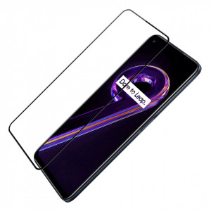 Ултратънък 0.2mm 9H закален стъклен протектор NILLKIN Amazing CP+Pro - Realme 9 5G / 9 Pro с черна рамка - Img 4