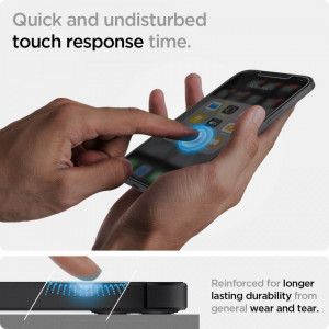 2 бр. закален стъклен протектор SPIGEN TR Ez Fit с инструмент за поставяне - iPhone 12 / 12 Pro - Img 3