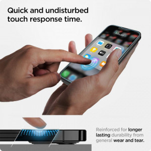 2 бр. закален стъклен протектор SPIGEN TR Ez Fit с инструмент за поставяне - iPhone 13 / 13 Pro - Img 9
