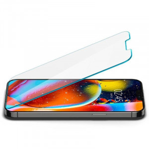 2 бр. закален стъклен протектор SPIGEN TR Ez Fit с инструмент за поставяне - iPhone 13 / 13 Pro - Img 17