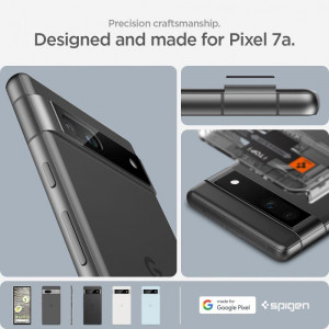 2 бр. протектор за камера SPIGEN Optik TR Ez Fit - Google Pixel 7a черен - Img 17