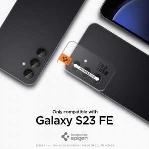 2 бр. протектор за камера SPIGEN Optik TR Ez Fit - Samsung Galaxy S23 FE черен - Img 7