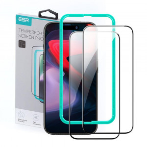 2 бр. стъклен протектор ESR - iPhone 15 Pro черен - Img 1