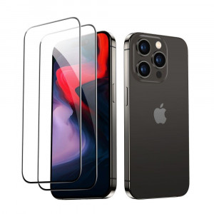 2 бр. стъклен протектор ESR - iPhone 15 Pro черен - Img 2