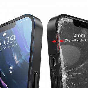 360° гръб + стъклен протектор JOYROOM - iPhone 13 Pro Max сив металик - Img 7