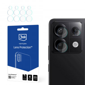 4 бр. гъвкав протектор за камера 3mk Lens Protection - Xiaomi Redmi Note 13 Pro 5G
