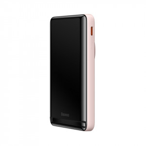 BASEUS Magnetic Bracket с безжично зареждане бързо зареждане Външна батерия 10000mAh 20W розов (c BASEUS Xiaobai series бързо зареждане кабел Type-C към Type-C 60W(20V / 3A) 50cm бяла) Overseas Edition - Img 4