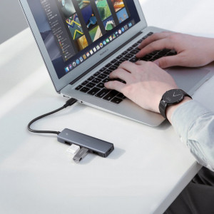 USB хъб UGREEN USB Type C към 4x USB Type A 3.2 Gen.1 и USB Type C Power Delivery (CM219 70336) сив - Img 2