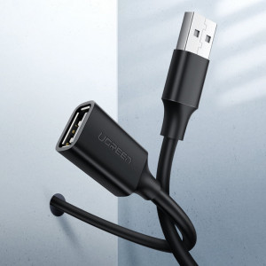 USB 2.0 удължител UGREEN 0.5m (US103) черен - Img 7