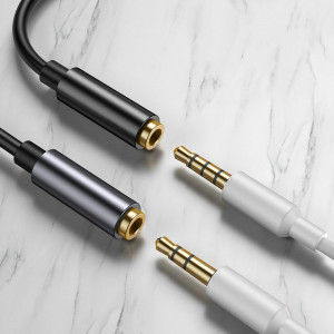 Адаптер за слушалки BASEUS L54 USB Type C към мини жак 3.5mm DAC конвертор, 24 bit, 48 KHz (CATL54-01) черен - Img 14