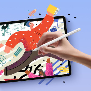 Активна писалка за iPad BASEUS Smooth Writing 2 (SXBC060502) бяла - Img 9