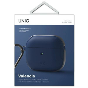 Антибактериален калъф за слушалки UNIQ Valencia - AirPods 3 син - Img 4