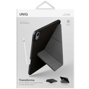 Антибактериален калъф тип книга с място за стилус UNIQ Transforma - iPad 10.9" 2022 черен - Img 4