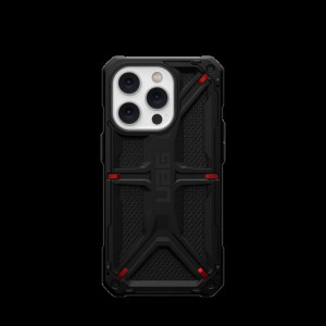 Армиран гръб UAG Monarch - iPhone 14 Pro черен кевлар - Img 1