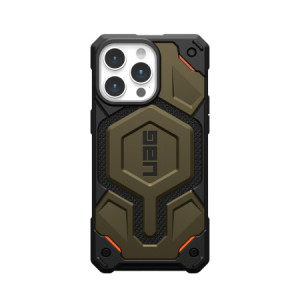 Армиран гръб UAG Monarch Pro MagSafe - iPhone 15 Pro Max зелен кевлар - Img 1