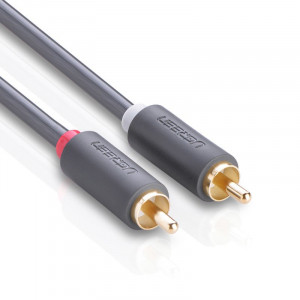 Аудио / видео кабел UGREEN 2х RCA (чинч) 5m сив (10520) - Img 4