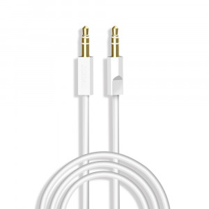 Аудио кабел DUDAO 3 pole жак 3.5mm 1m бял (L12S бял) - Img 1