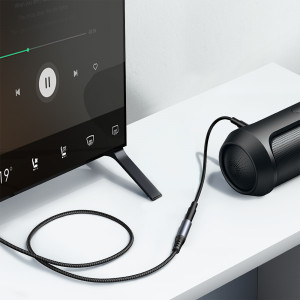 Аудио кабел JOYROOM жак 3.5mm (мъжко) към жак 3.5mm (женско) 1.2m черен (SY-A09) - Img 9