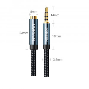 Аудио удължител UGREEN жак 3.5mm (мъжко) към жак 3.5mm (женско) 0.5m син (AV118) - Img 13