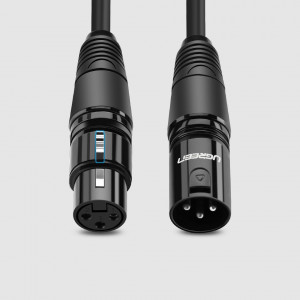 Аудио удължител UGREEN XLR (мъжко) към XLR (женско) 2m (AV130) черен - Img 2