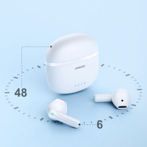Безжични Bluetooth слушалки JOYROOM TWS ENC IPX4 5.3 бели (JR-TL11) - Img 7