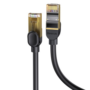 Бърз интернет кабел BASEUS cat.7 RJ45 10Gb/s 30m черен (WKJS011001) - Img 3