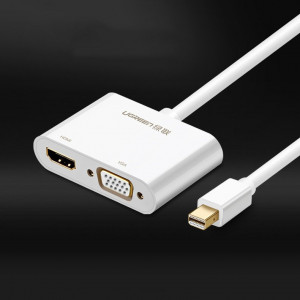 Видео адаптер UGREEN mini DisplayPort към HDMI / VGA 4K, 30Hz, Full HD 1080p (MD108 10439) черен - Img 2