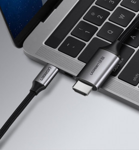 Видео кабел UGREEN HDMI към USB Type C 4K 60 Hz 1.5 m черен / сив (MM142 50570) - Img 11