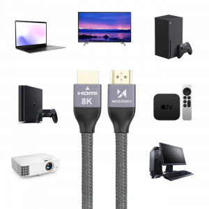 Видео кабел WOZINSKY HDMI 2.1 3m кабел сребърен - Img 19
