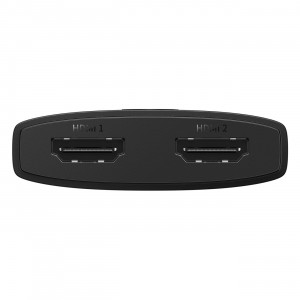Видео сплитер BASEUS AiRJoy 2in1 4K 60Hz двупосочен HDMI с включен кабел 1m черен - Img 5