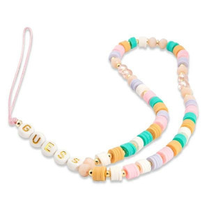 Висулка GUESS GUSTFLWP Heishi Beads розова - Img 1