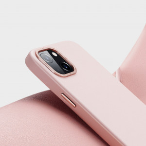 Гръб от еко кожа DUX DUCIS Grit MagSafe - iPhone 14 Plus розов - Img 9