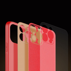 Гръб от еко кожа DUX DUCIS Yolo - iPhone 13 Pro Max червен - Img 8