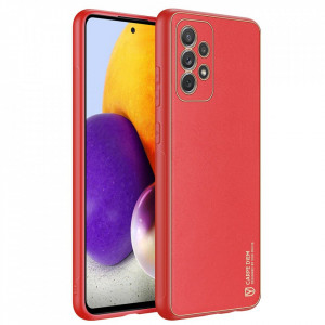 Гръб от еко кожа DUX DUCIS Yolo - Samsung Galaxy A72 червен - Img 3