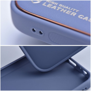 Гръб от еко кожа FORCELL Leather - iPhone 15 син - Img 4