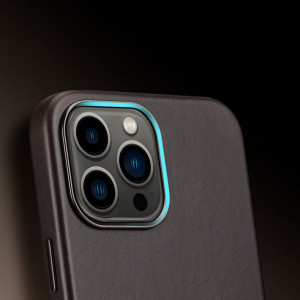 Гръб от естествена кожа DUX DUCIS Naples MagSafe - iPhone 13 Pro Max тъмнокафяв - Img 7