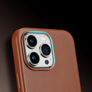 Гръб от естествена кожа DUX DUCIS Naples MagSafe - iPhone 14 Pro Max кафяв - Img 4