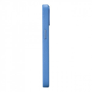 Гръб от естествена кожа iCARER Litchi Premium MagSafe - iPhone 14 Plus светлосин - Img 6