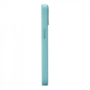 Гръб от естествена кожа iCARER Litchi Premium MagSafe - iPhone 14 Plus зелен - Img 7