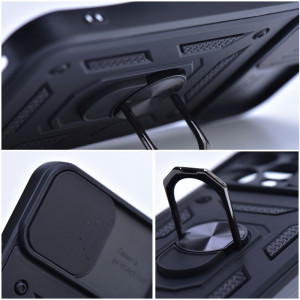 Гръб със стойка и подвижно покритие за камерата Slide Armor - iPhone 14 Pro Max черен - Img 12