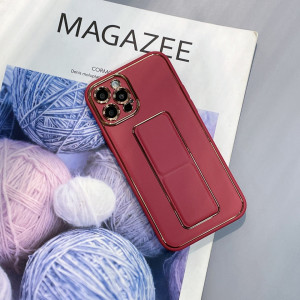 Гръб със стойка New Kickstand - iPhone 12 Pro червен - Img 3