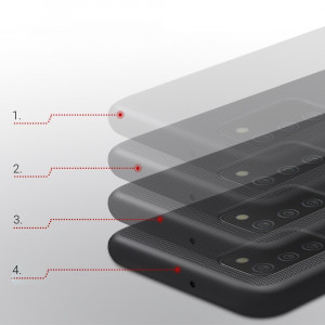Гръб със стойка NILLKIN Super Frosted Shield - Samsung Galaxy A02s / M02s черен - Img 11