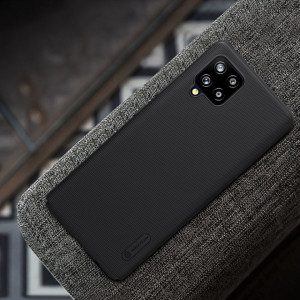 Гръб със стойка NILLKIN Super Frosted Shield - Samsung Galaxy A42 5G черен - Img 8
