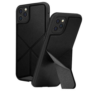Гръб със стойка UNIQ Transforma - iPhone 11 Pro Max черен - Img 2