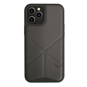 Гръб със стойка UNIQ Transforma - iPhone 12 Pro Max сив - Img 1