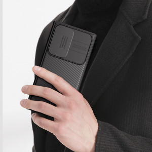 Гръб с подвижно покритие за камерата NILLKIN CamShield Pro MagSafe - Samsung Galaxy S23 Ultra черен - Img 13