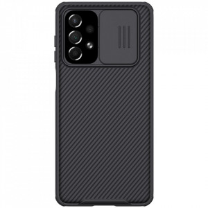 Гръб с подвижно покритие за камерата NILLKIN CamShield Pro - Samsung Galaxy A73 5G черен